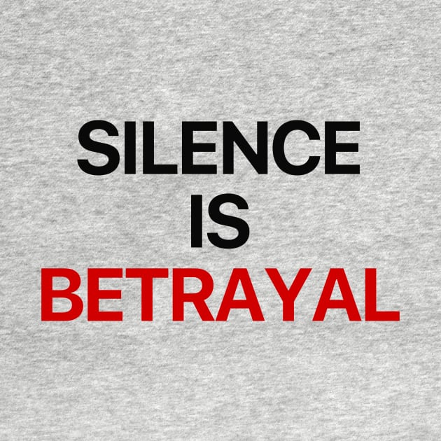 Silence is betrayal white by santhiyou